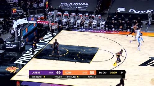 【NBA集锦】游走在失误边缘 湖人惊险传导球施罗德强投三分