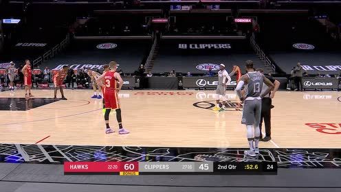 【NBA集錦】老鷹vs快船第2節(jié)中文解說回放