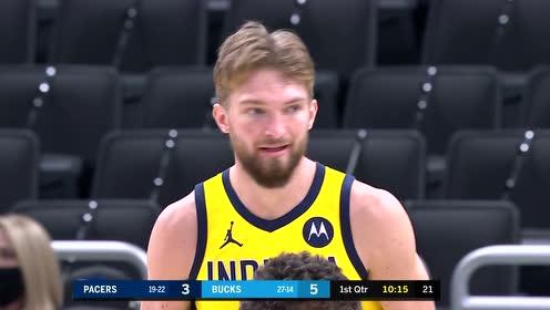 【NBA錄像回放 國語】步行者vs雄鹿第1節(jié)英文原聲回放