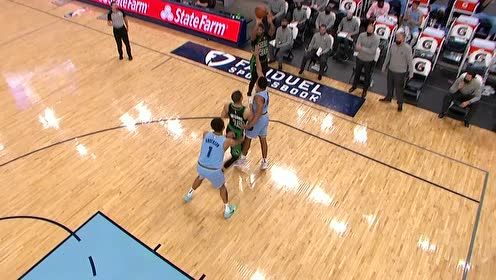 【NBA錄像回放 原聲】凱爾特人vs灰熊 第1節(jié)英文原聲回放