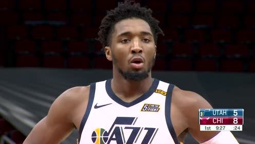 【NBA集錦】腳步輕點晃開防守 米切爾突破急停拋投完成2+1
