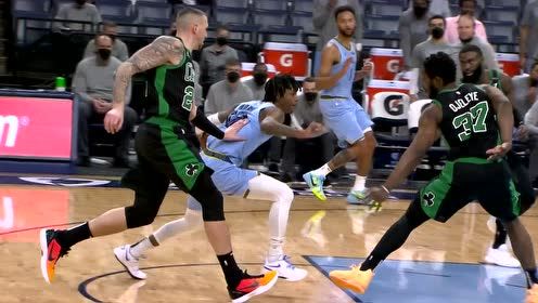 【NBA集錦】葉底穿花蝴蝶漫步 莫蘭特極限突破單騎縱橫以一敵三