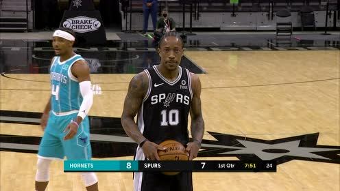 【NBA錄像回放 國語】黃蜂vs馬刺第1節(jié)英文原聲回放