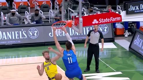 【NBA集錦】替補(bǔ)席看得很激動(dòng) 洛佩茲空接掛筐暴扣