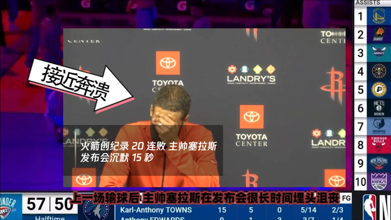 【NBA集錦】殳海：火箭渴望贏球機(jī)會(huì)！即便有選秀目標(biāo)！也不至于20連敗