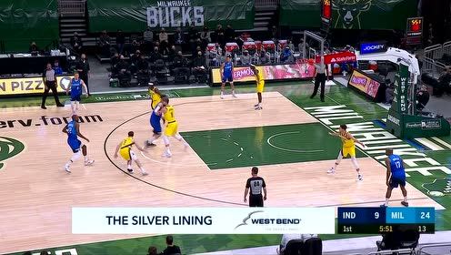 【NBA集錦】字母不在雄鹿三分這么準(zhǔn)？ 雄鹿隊(duì)單節(jié)飚中9記三分