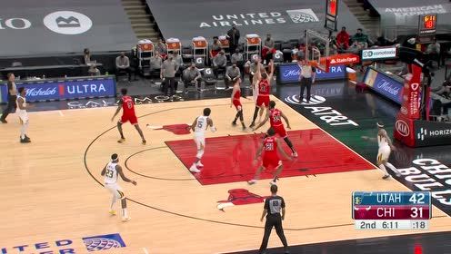【NBA集錦】無解手感接管比賽 米切爾連續(xù)三分轟炸爵士籃筐