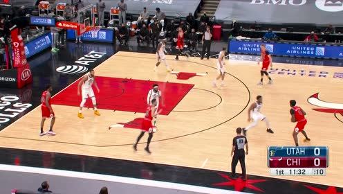 【NBA集錦】馬爾卡寧突破后仰強打戈貝爾 拉文轉換突破一條龍上籃建功