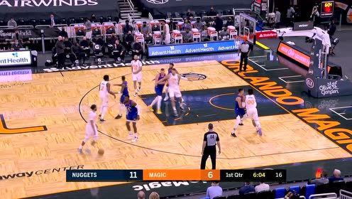 【NBA集锦】米尔萨普黯然销魂掌反送魔术一大帽 约基奇过人起跳轻松反击