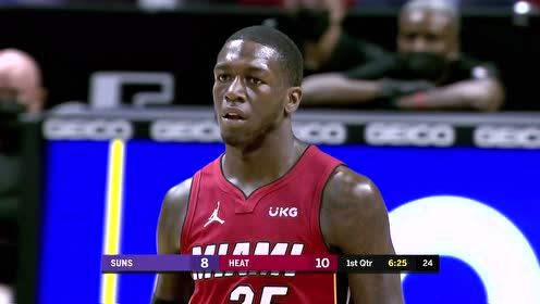 【NBA集錦】今天熱火奇兵 納恩連突帶投砍下8分