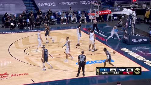 【NBA集錦】英格拉姆過人太輕松 海斯人到球到接球雙手暴扣還要加罰