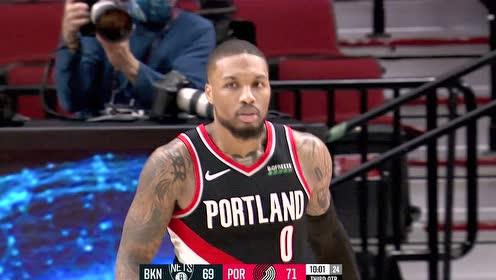 【NBA集錦】小瓊斯籃下泰山壓頂無(wú)解暴扣 利拉德方寸之間飚中三分