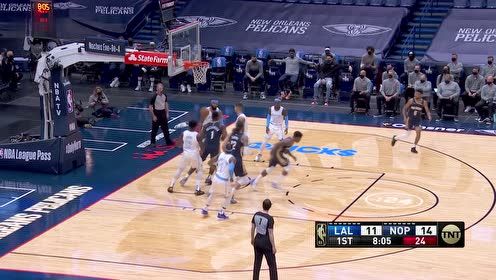 【NBA集锦】锡安vs湖人集锦 27+9+5猛虎出笼飞身补扣