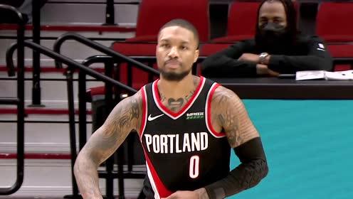 【NBA集錦】波特蘭雙槍發(fā)威 利拉德麥科勒姆接連飚三分