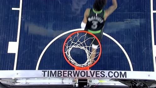 【NBA集锦】埃尔南戈麦斯心明眼亮送妙传 麦克丹尼尔斯旱地拔葱单臂战斧劈扣