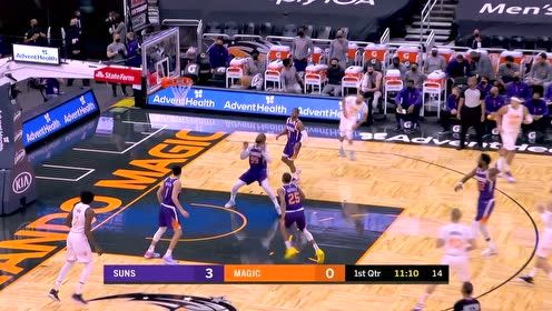【NBA集錦】送大禮我就不客氣了 布克反擊追身三分