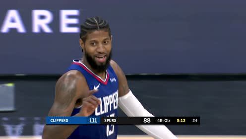 【NBA集锦】提前杀死比赛！乔治连线祖巴茨空接暴扣