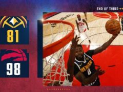 NBA常規(guī)賽：三節(jié)戰(zhàn)報，掘金以81-98落后猛龍17分