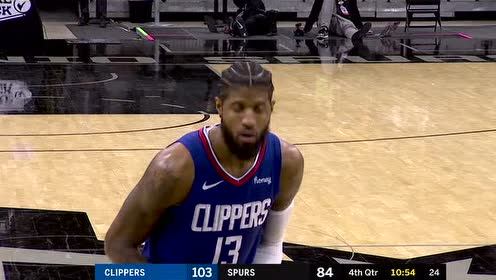 【NBA录像回放 国语】快船vs马刺中文解说全场回放