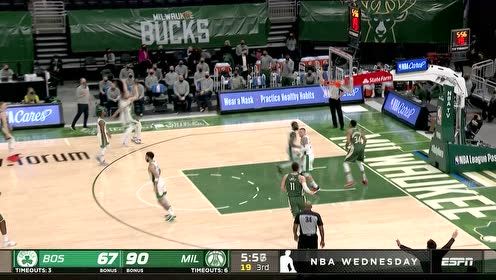 【NBA集锦】塔图姆旱地拔葱补扣炸筐 沃克杀手本色干拔三分穿网