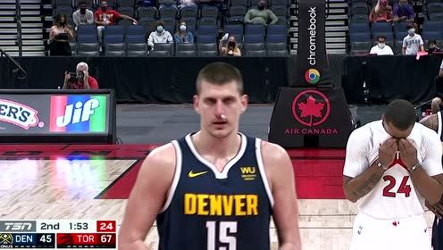 【NBA录像回放 原声】掘金vs猛龙第2节英文原声回放