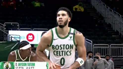 【NBA集锦】三巨头轮番轰炸 绿军关键时刻连砍9分缩小分差