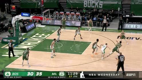 【NBA集锦】梅里尔弧顶开火三分命中 蒂格灵蛇出洞突破挑篮命中