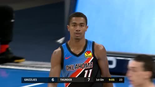 【NBA录像回放 原声】灰熊vs雷霆 第1节英文原声回放