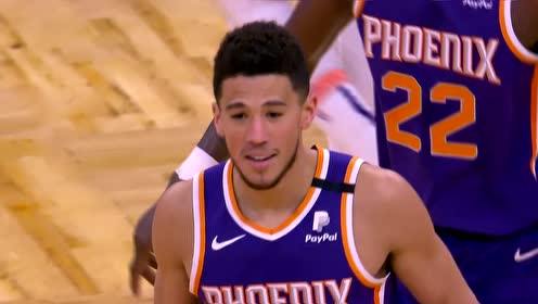 【NBA集錦】保羅鬼魅搶斷送出長傳 布克一馬平川輕松上籃