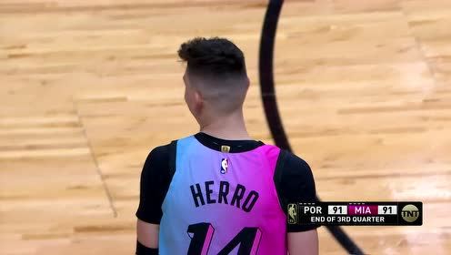 【NBA集錦】腳踏七彩祥云！希羅打板三分壓哨追平