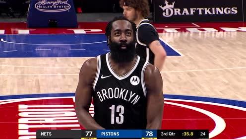 【NBA集錦】活塞vs籃網(wǎng)第3節(jié)英文原聲回放