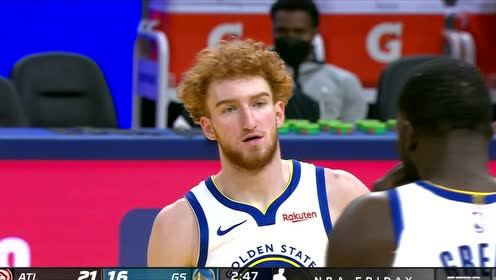 【NBA錄像回放 原聲】老鷹vs勇士 第1節(jié)英文原聲回放