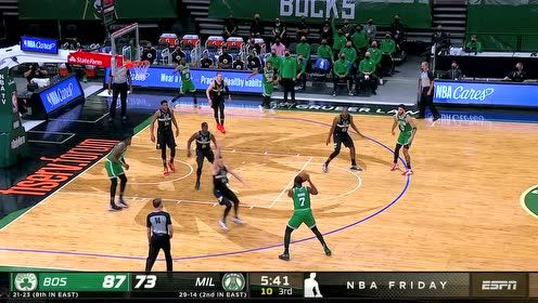 【NBA集锦】谁来也没用!米德尔顿无视塔图姆追防凌空劈扣