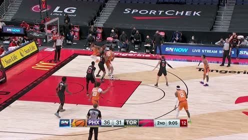 【NBA集錦】布歇大帽扇飛加洛韋 洛瑞反擊追身三分詭異命中