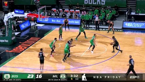 【NBA集锦】百分之五十是运气?霍乐迪后撤步三分应声入网