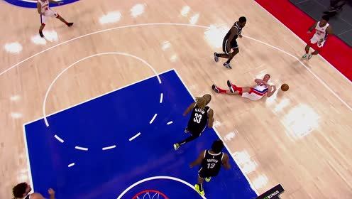 【NBA集錦】普拉姆利倒地腦后妙傳薩迪克貝 這反應這意識真絕了