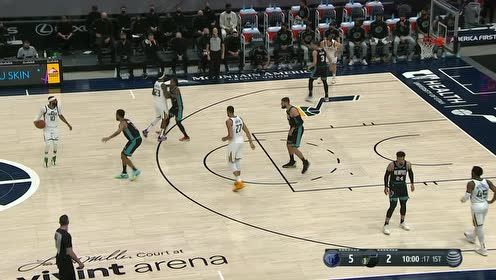 【NBA录像回放 国语】灰熊vs爵士第1节中文解说回放