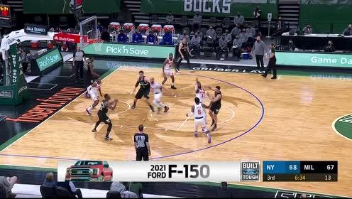 【NBA集锦】队友打铁我着急 大洛起飞直接空中补扣