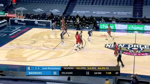 【NBA集錦】錫安聯(lián)手亞歷山大鴛鴦戲水輕松打進(jìn) 理查德森突破變向利落反擊