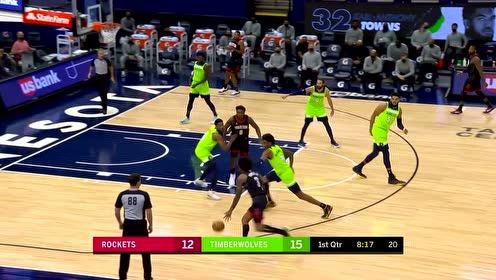 【NBA集锦】身体素质无敌了 小波特滞空上篮完成2+1