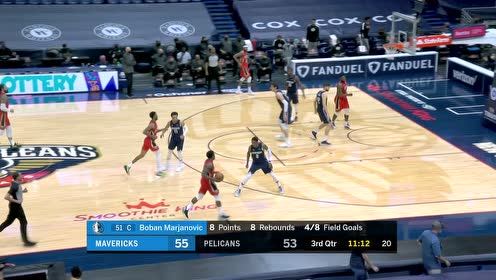 【NBA集錦】還有誰(shuí)能做到？博班舒展長(zhǎng)臂站扣穩(wěn)如泰山