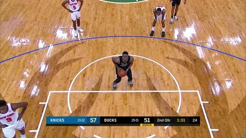 【NBA集錦】尼克斯vs雄鹿第2節(jié)原聲解說回放