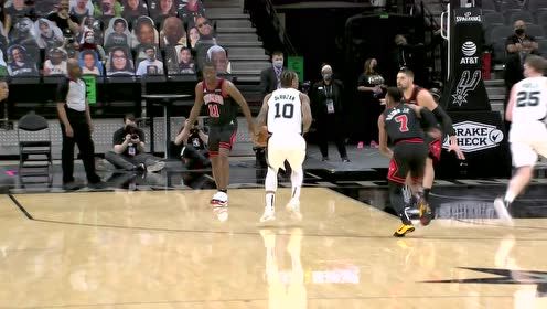 【NBA集锦】姜还是老的辣 德罗赞点飞布朗打进2+1