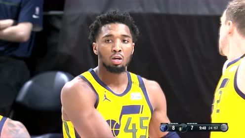 【NBA录像回放 国语】灰熊vs爵士第1节英文原声回放