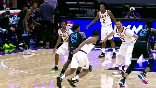 【NBA集锦】攻防一体!霍姆斯大帽加兰随后在反击中完成双手暴扣
