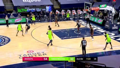【NBA集锦】唐斯篮下吃饼 平地而起空接暴扣