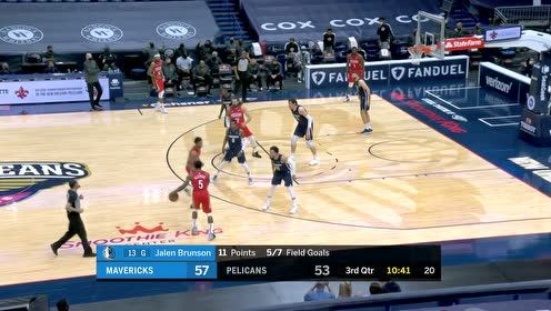 【NBA集錦】蛟龍入海無(wú)影蹤 布倫森蛇皮走位高拋打進(jìn)一氣呵成