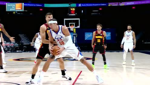 【NBA录像回放 国语】老鹰vs掘金第2节英文原声回放