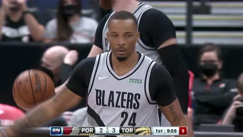 【NBA录像回放 国语】开拓者vs猛龙第1节中文解说回放