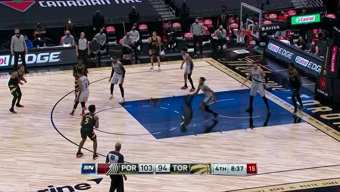【NBA集锦】西卡脑后长眼风骚回传 约翰逊外线三分冷箭稳稳命中